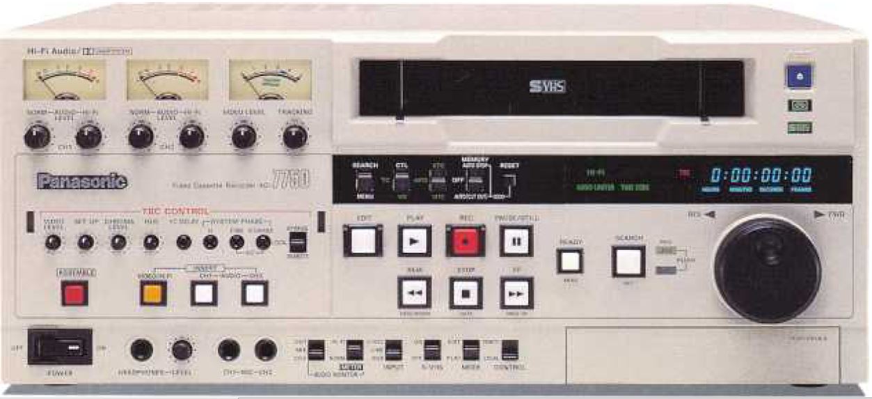Professionelle Videorekorder zum hochwertigen Videokassetten digitalisieren von VHS, S-VHS, VHS-C und S-VHS-C